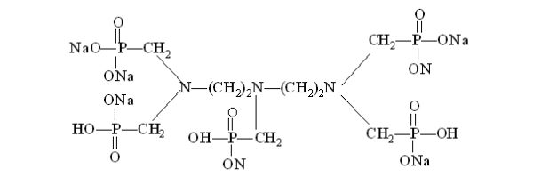 CAS No.  22042-96-2 (x-Na) Hepta sodium salt of Diethylene Triamine Penta (Methylene Phosphonic Acid