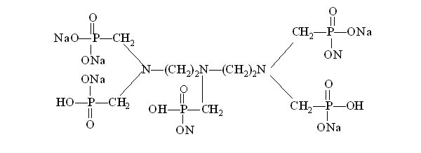 CAS No.  22042-96-2 (x-Na) Hepta sodium salt of Diethylene Triamine Penta (Methylene Phosphonic Acid